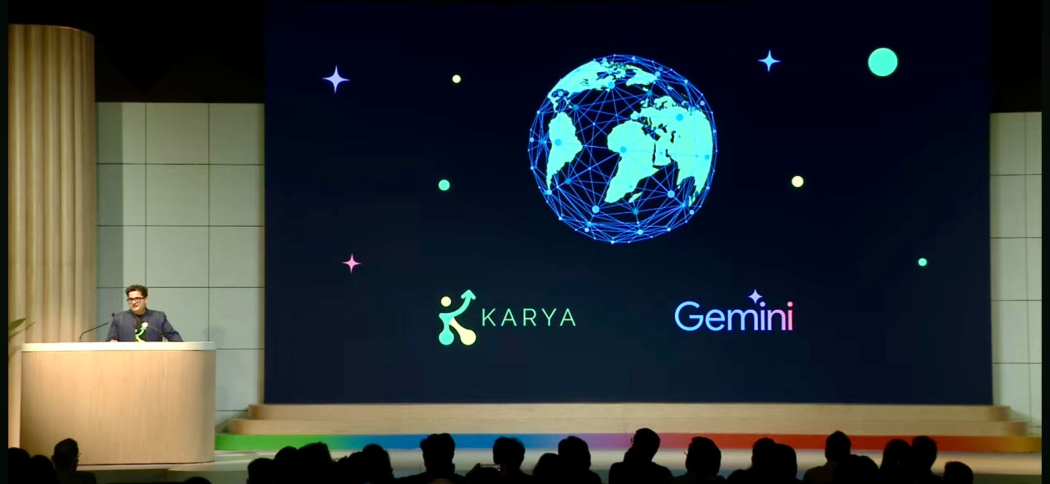 Karya announced Gemini Partnership on Google IO stage in Bangalore